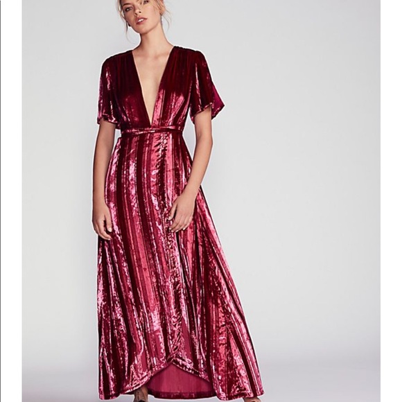 🌹[Free people] Velvet Metallic dress🌹 - Picture 8 of 8
